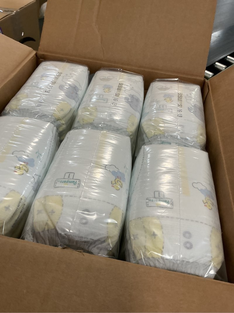 Condition photo showing New/Like New for Pampers Swaddlers Diapers, Size 1 (8-14 lbs), 198 Count, Absorbent, Keeps Baby Dry and Comfortable, Skin Safe Disposable Baby Diaper (Packaging May Vary) Size 1 198