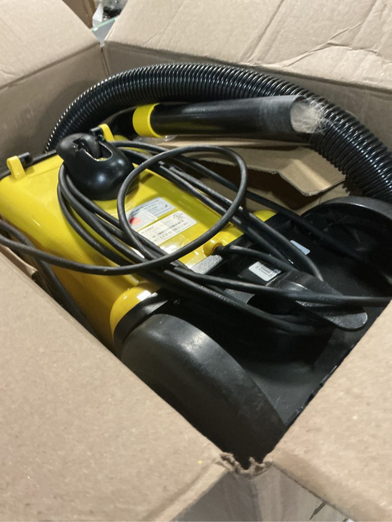 Condition photo showing As Is for eureka 3670m canister cleaner, lightweight powerful vacuum for carpets and hard floors, w/ 5bags,yellow yellow 3670m with 5 bags