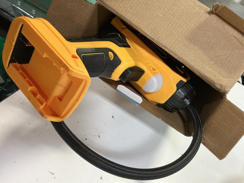 Condition photo showing New/Like New for ( incomplete)Tire Inflator Air Compressor Compatible with DeWalt 20V Battery Power, LIVOWALNY 160PSI Cordless Portable Electric Air Pump with Digital Pressure Gauge for Car Motorcycles Bike Ball Auto (No Battery) Compatible With DeWalt Battery