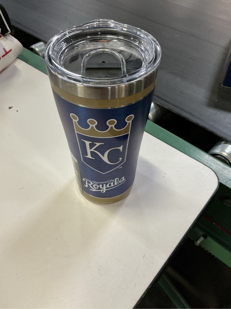 Condition photo showing New/Like New for tervis kansas city royals homerun stainless steel 20oz tumbler