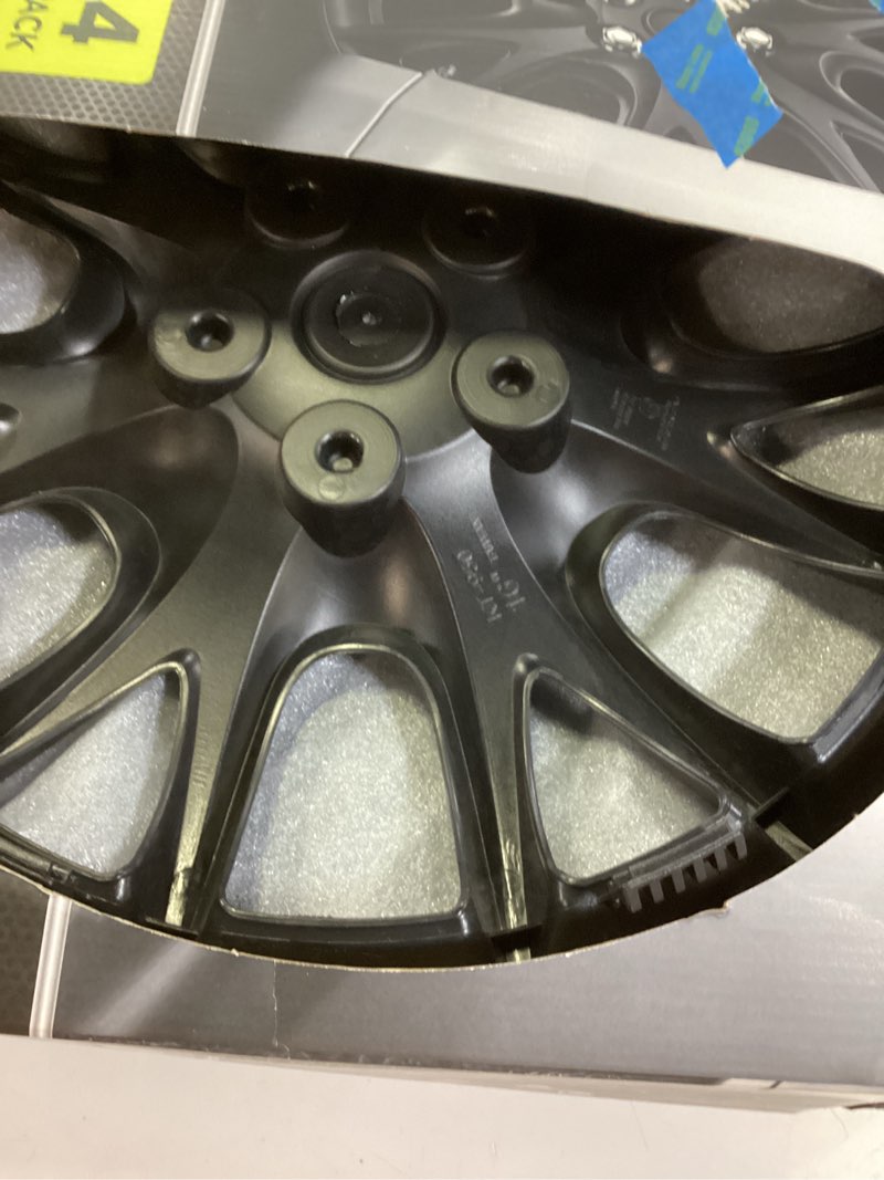 Condition photo showing Good Condition for auto drive 16 inch black hubcap wheel covers - set of 4 - fits most cars