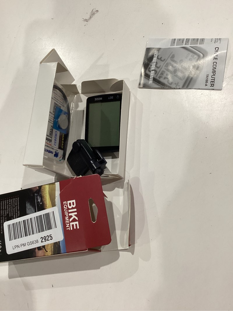 Condition photo showing Good Condition for wireless bike computer, 20 multi-functions, real waterproof bicycle speedometer, cycling odometer with 3'' large lcd display(simple to read), easy to use