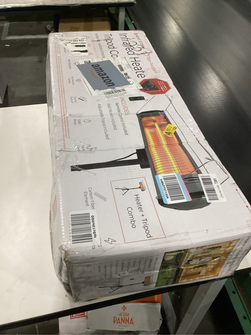 Condition photo showing As Is for Heat Storm Tradesman 1500 Watt Infrared Heater Tripod Combo, Remote Heater + Tripod + remote