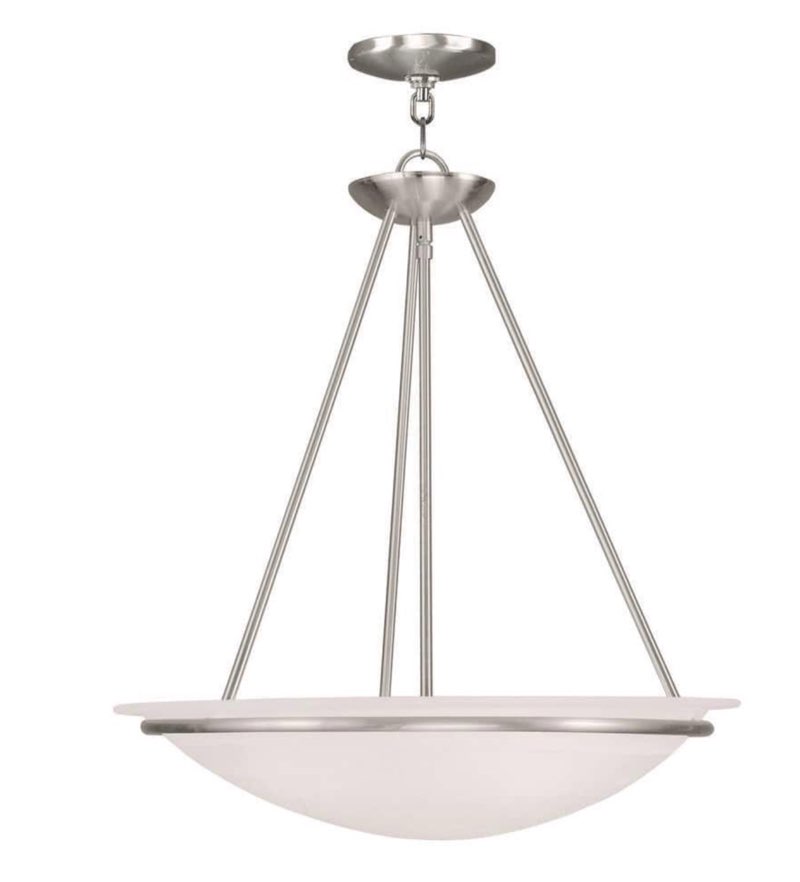 Livex Lighting 4826 Newburgh 3 Light 20  Wide Pendant - Nickel