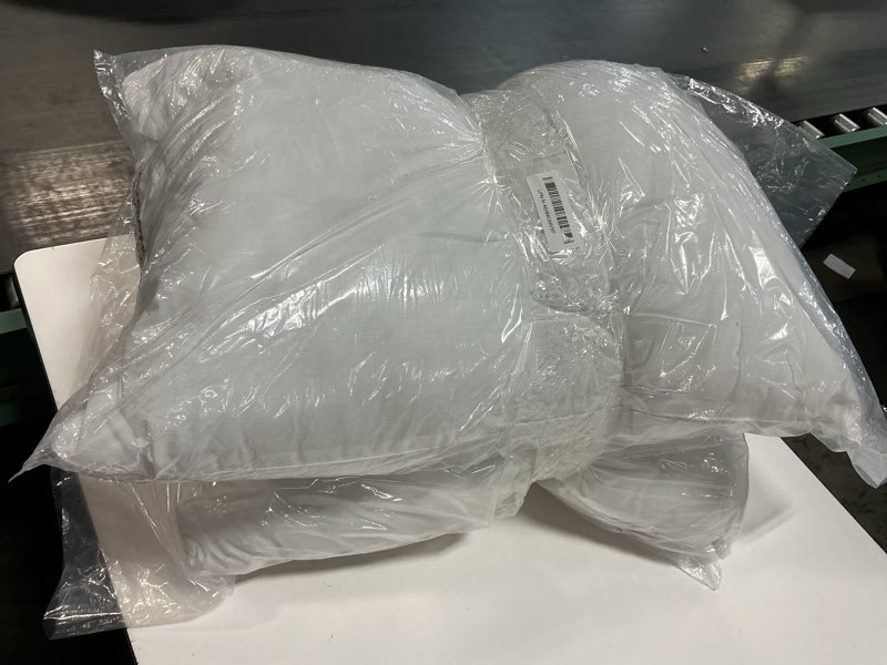 Condition photo showing New/Like New for Digital Decor 100% Cotton Luxury Hotel Pillows Standard Size Set of 2, Cooling Hypoallergenic Down Alternative Bed Pillows for Sleeping, Medium Support for Side & Back Sleepers, Made in USA, 26" x 20" Gold / Medium Standard (Pack of 2)