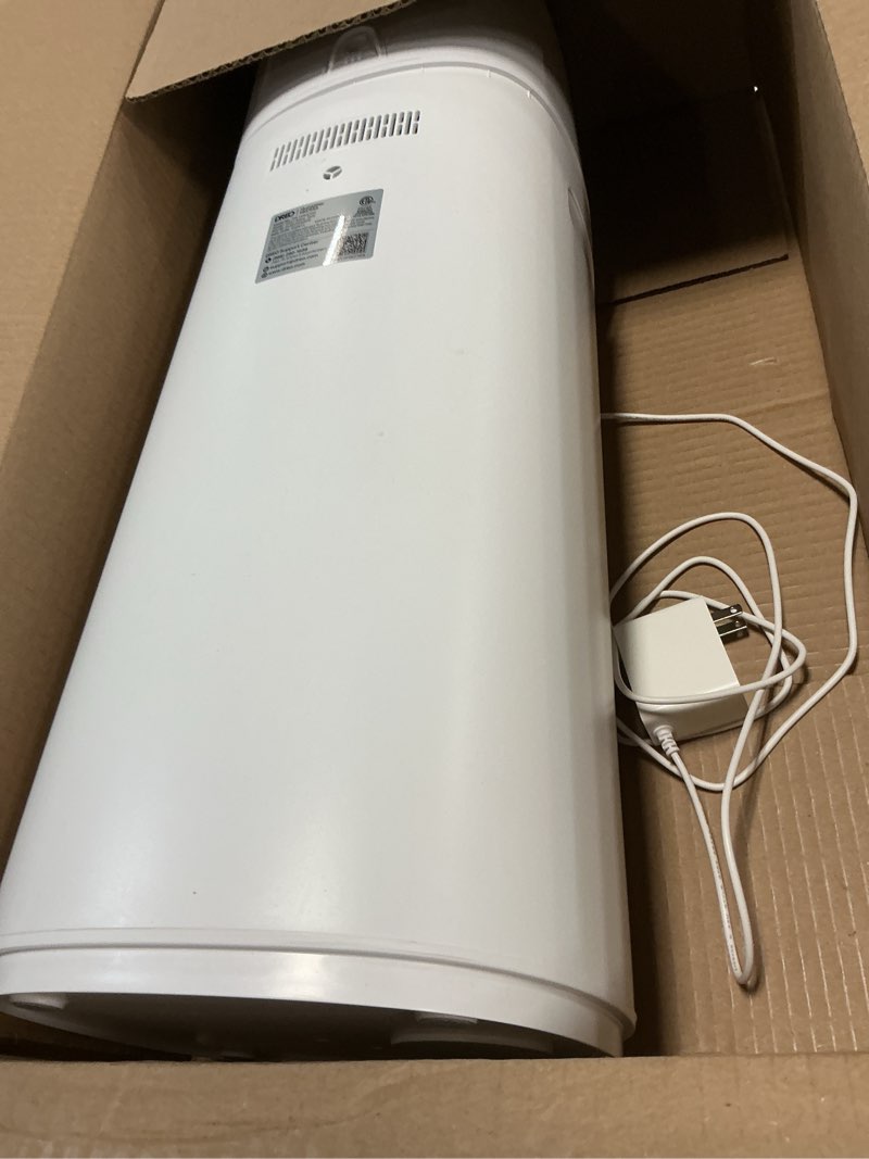 Condition photo showing As Is for DREO 16L Smart Humidifier Large Room 1000 ft², 130H Cool Mist Air Humidifiers for Bedroom Plants Baby, Top Fill, Remote/Touch/Voice & APP Control, Clean Tank Technology, 30dB, RGB Light, HM755S White