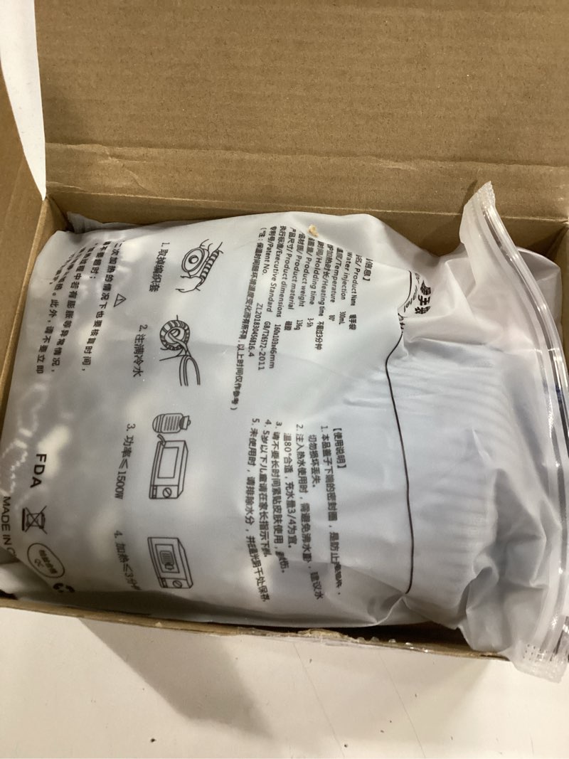 Condition photo showing New/Like New for Amylove 3 Pcs Mini Hot Water Bottle for Hot & Cold Compress with Cover 320ml Silicone Microwave Heating Bottles Small Water Bag for Travel Holiday Gift(Gray, Pink, Green,Heart Print) Gray, Pink, Green Heart Print