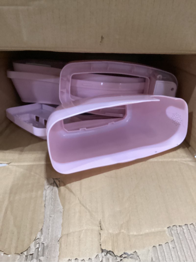Condition photo showing As Is for ingenuity my size potty pro in pink, infant potty training toilet, lifelike flushing sound, for ages 18 months, up to 50 pounds