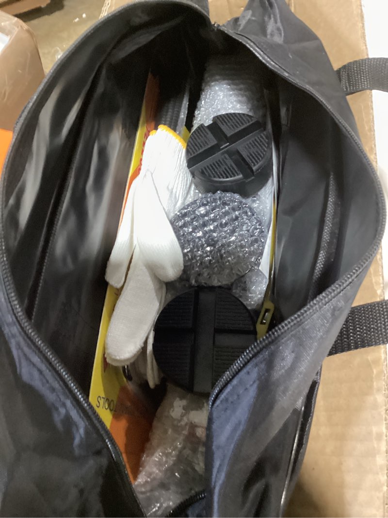 Condition photo showing New/Like New for scissor jack 3 ton, 4.1"-18.3" lifting car jack, heavy duty car jack kit, portable tire changing kit with lug wrench, tire jack tool for car suv mpv 3t