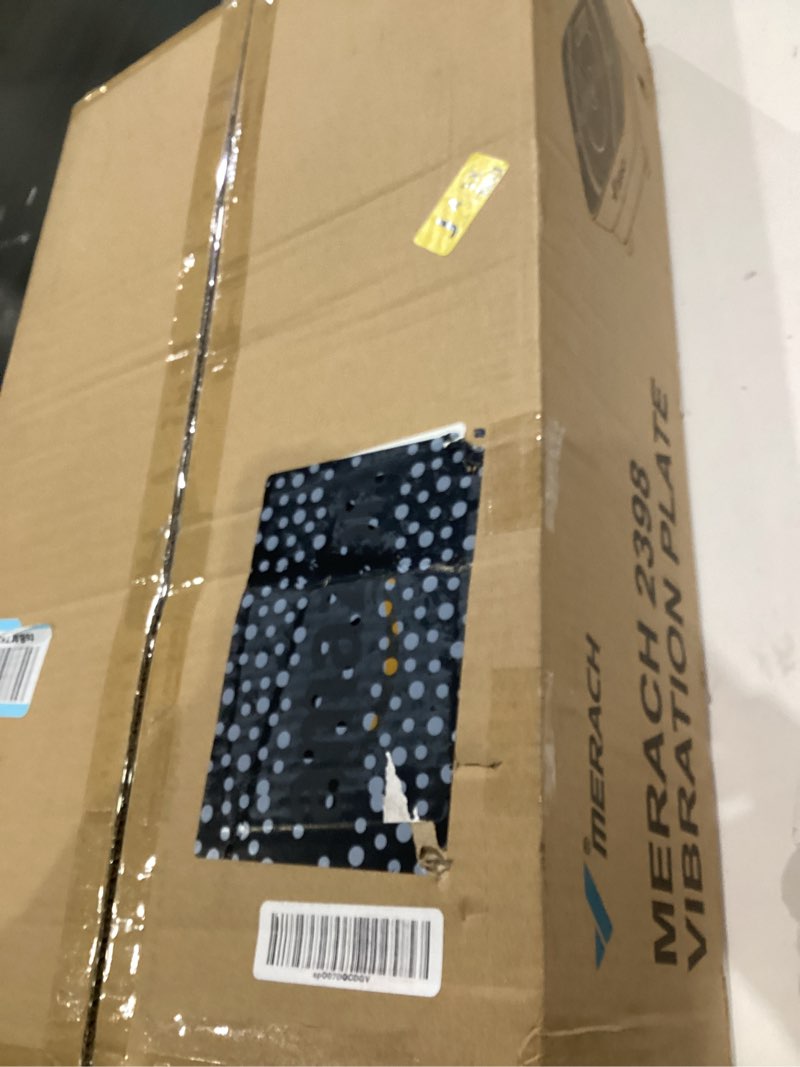Condition photo showing New/Like New for merach vibration plate exercise machine, whole body workout equipment for women, bluetooth and silicone pedal, vibration plate with auto mode, vibrate fitness platform for home white black