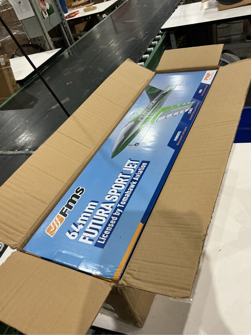 Condition photo showing Good Condition for fms rc jets futura 64mm edf sport jet green rc airplanes for adults for trainers edf for beginners 6 channel remote control planes pnp(no transmitter batteries and charger)
