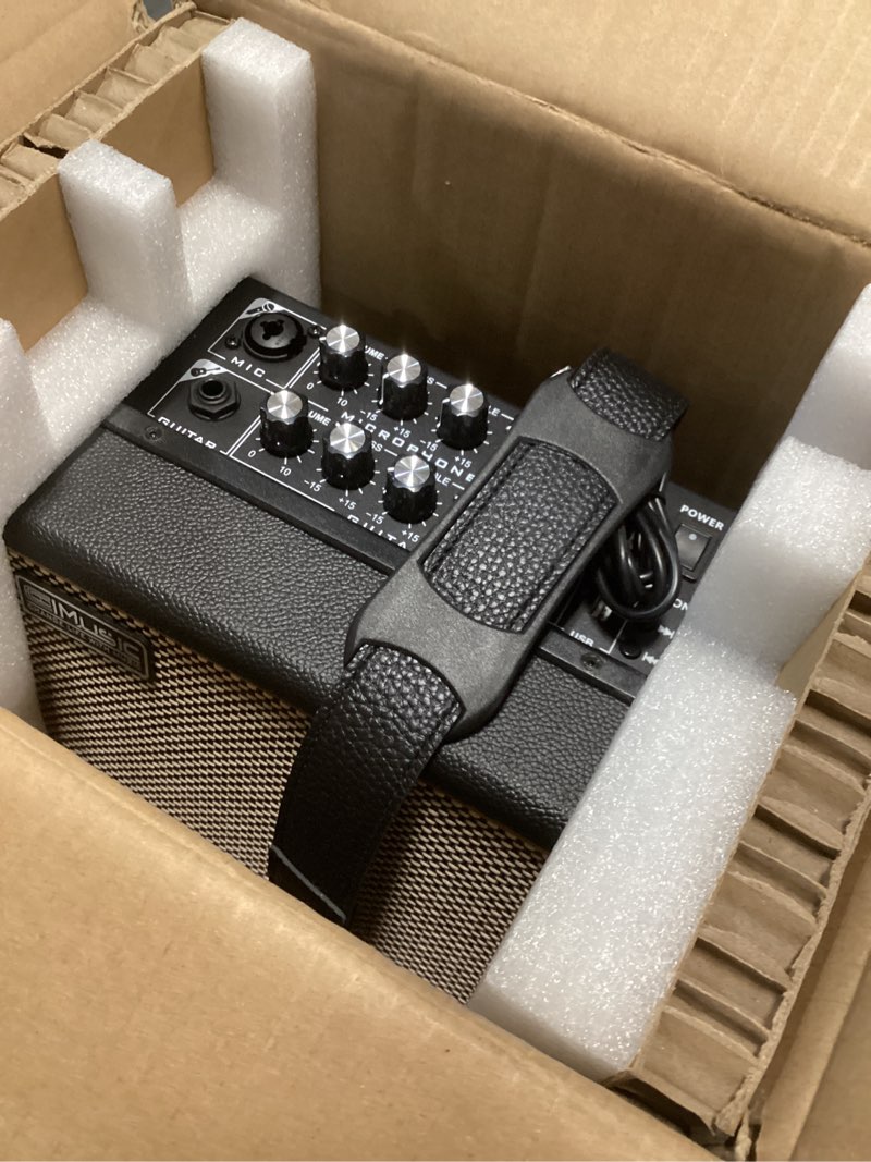 Condition photo showing Good Condition for Acoustic Guitar Amplifier, 30 Watt Bluetooth Speaker Rechargeable Portable Acoustic Guitar Amp with Reverb Chorus Effect,3 Inputs, Black