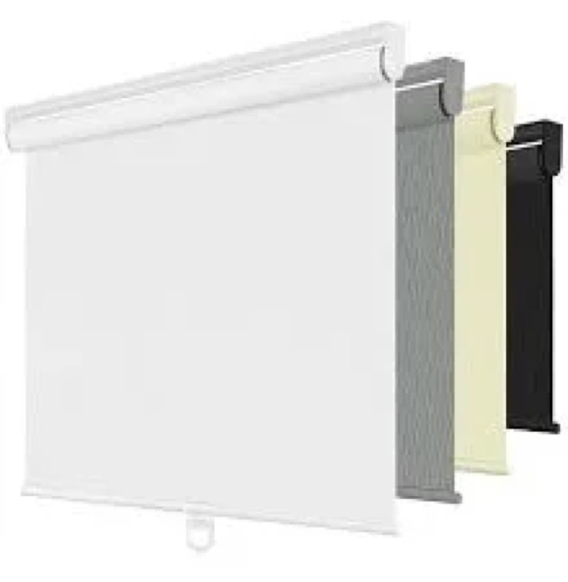 unishades no drill blinds for windows 1" aluminum cordless mini blinds l-shaped slat 100% privacy, f