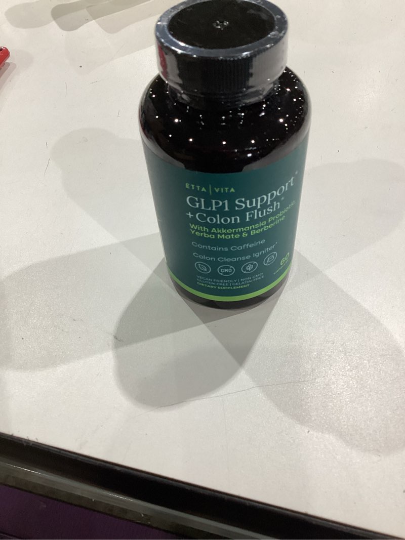 Condition photo showing New/Like New for colon cleanse + glp-1 supplement weight loss & energy - appetite suppressant & fat burner for women and men with berberine, yerba mate, psyllium husk, senna leaf, lemon, black garlic - digestive broom