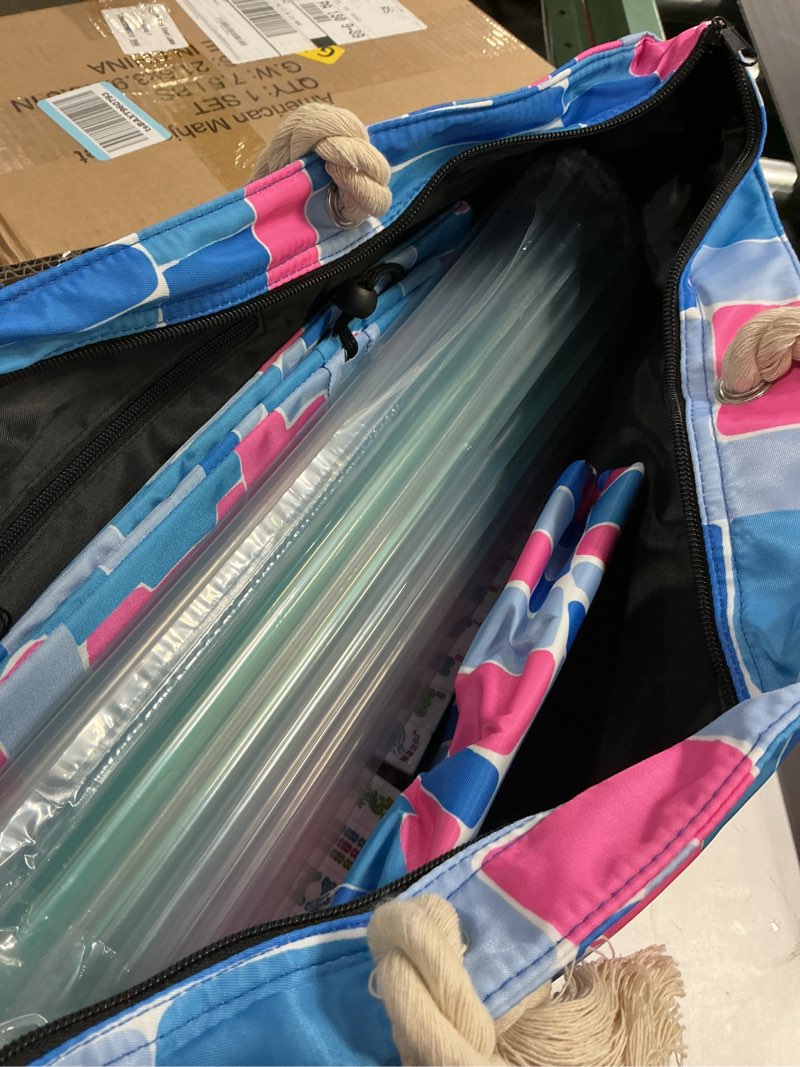 Condition photo showing Good Condition for tiasusan 4 layer engraved american mahjong tile set, 166 acrylic mahjong tiles with bags, racks and pushers, accessories magenta(with racks)