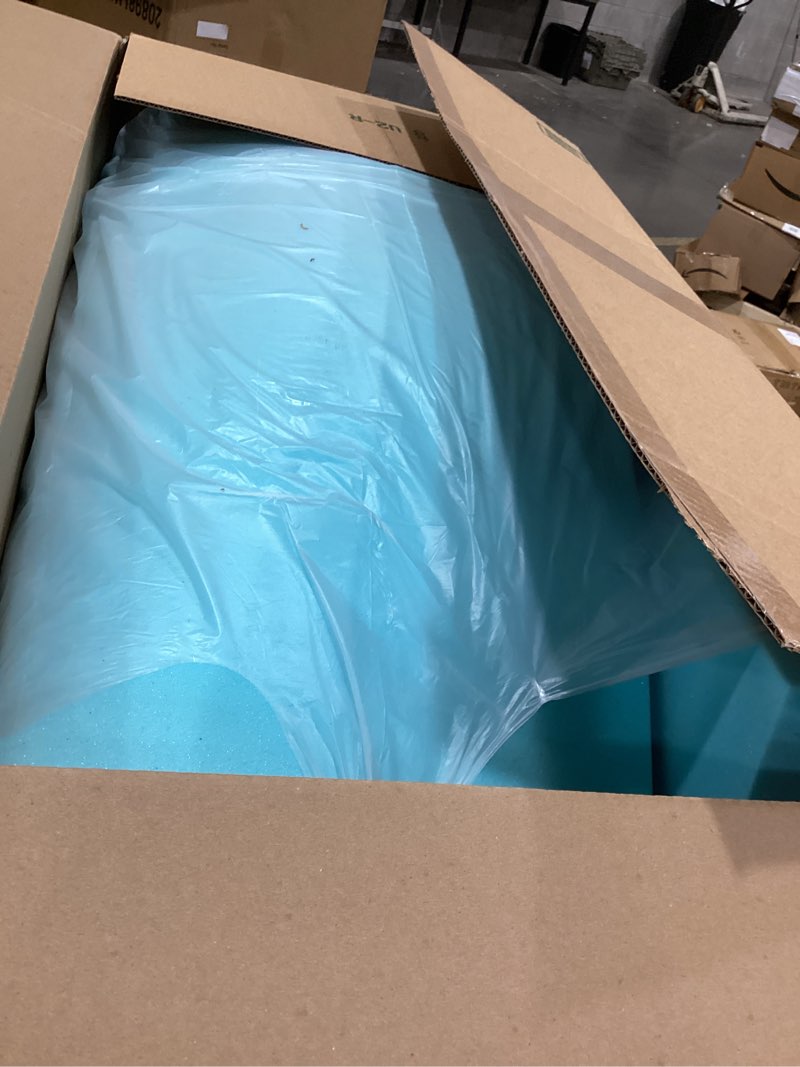 Condition photo showing As Is for white-full size dual layer 4 inch memory foam mattress topper, 2" cooling gel memory foam & 2" pillow top bed topper, medium firm mattress cover for pressure relief, deep elastic pocket