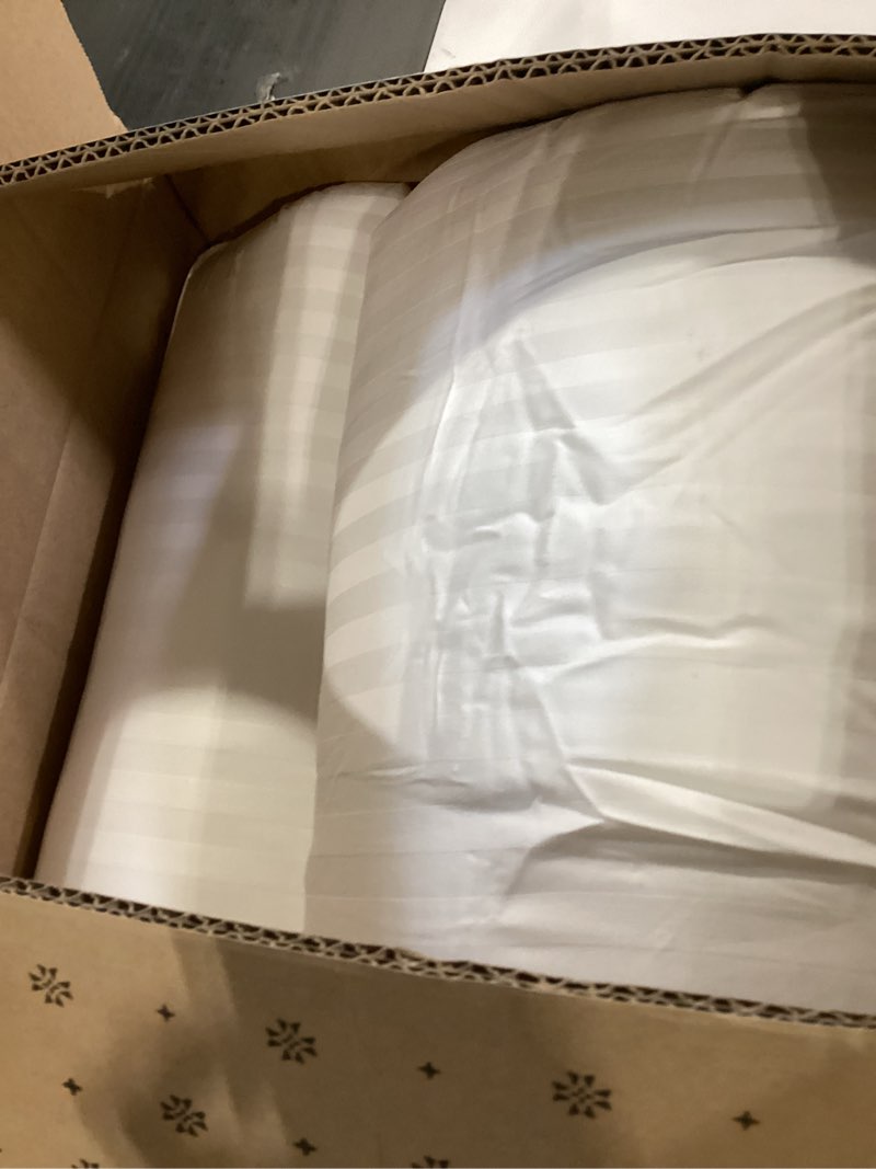 Condition photo showing Good Condition for beckham hotel collection bed pillows king size set of 2 - down alternative pillow for back, stomach or side sleepers king white
