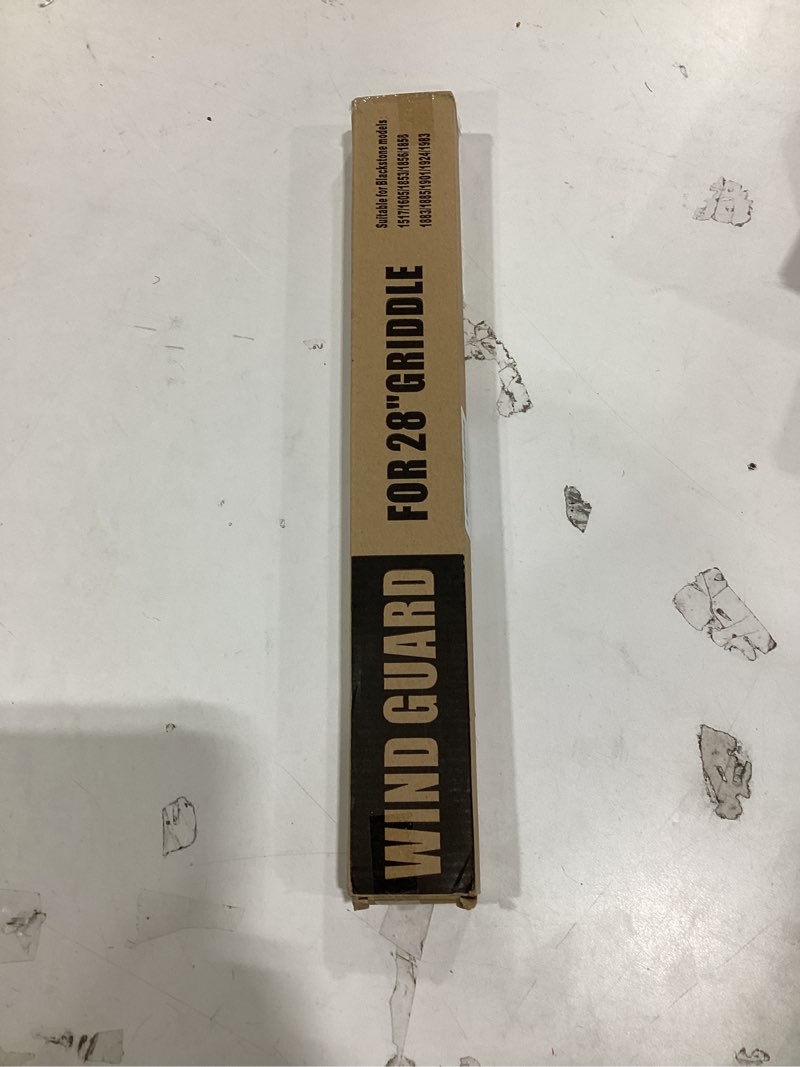 Condition photo showing New/Like New for Upgraded Wind Guards for Blackstone 28 Inch Griddle, Blackstone Griddle Accessories, Magnetic Stainless Steel Wind Screen for Black stone Grill,Protect Flame Hold Heat, Compatible with Hood?Side Shelf 15.7" x 1.4" x 1"