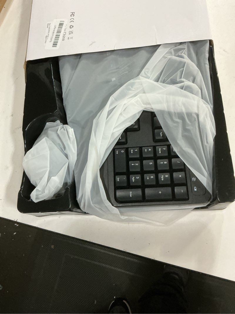 Condition photo showing Good Condition for wireless keyboard and mouse combo, 2.4g full size wave keys ergonomic keyboard with wrist rest, phone holder, 3-level dpi wireless silent mouse with 6-buttons, for windows, mac os, laptop, pc (black)