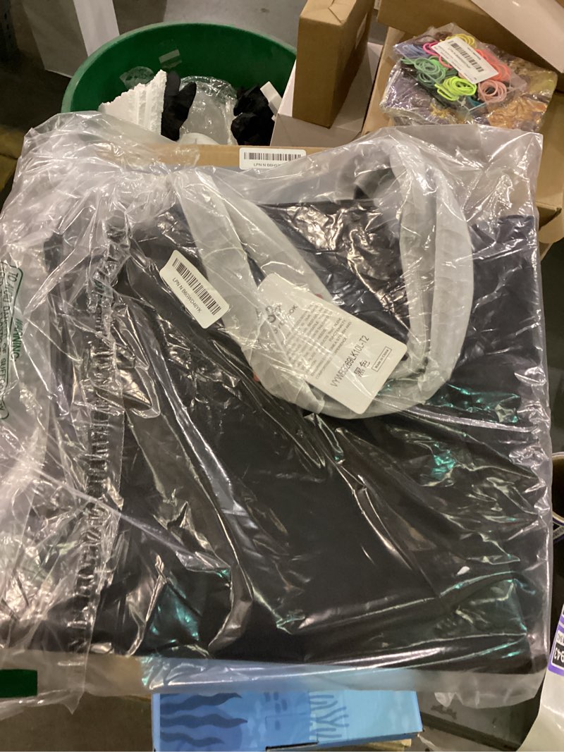 Condition photo showing Good Condition for LOVEVOOK Laptop Bags for Women, 15.6 inch Waterproof Work Tote Bag with Clutch, Professional Teacher Computer Purse Lightweight Shoulder Bag Travel, Quilted Black 15.6 inch Black