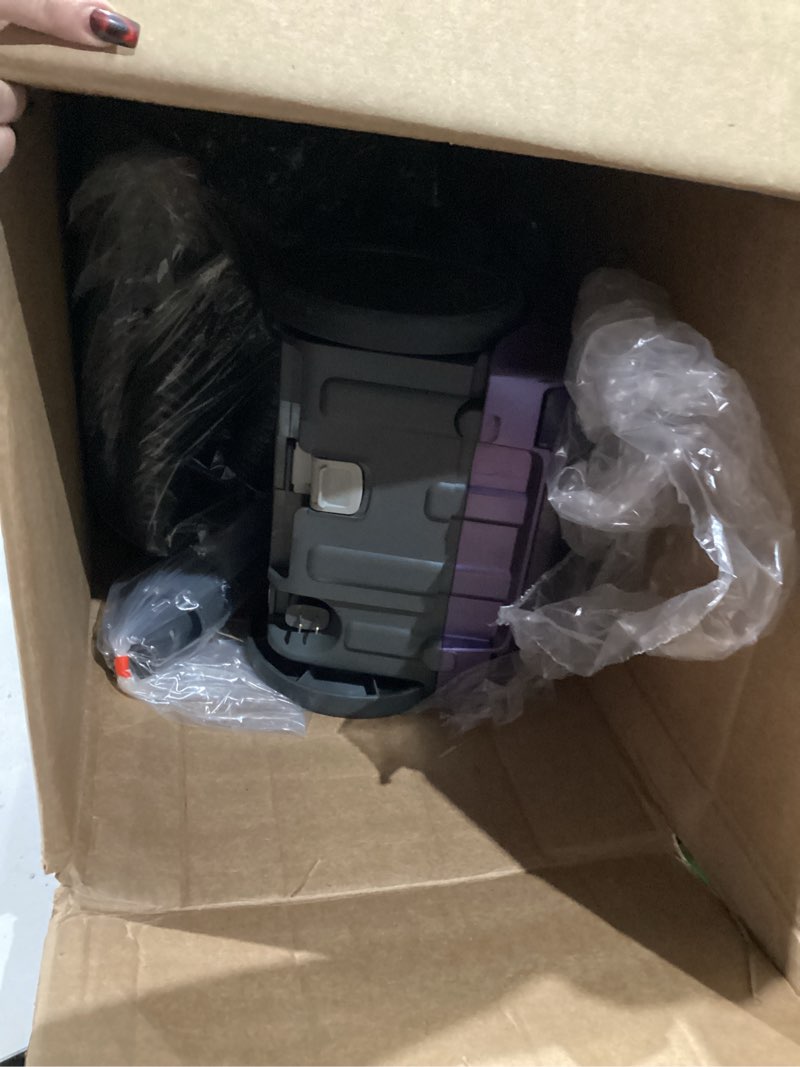 Condition photo showing As Is for Kenmore 600 Series Pet Friendly Lightweight Bagged Canister Vacuum with Pet PowerMate, Pop-N-Go Brush, 2 Motors, HEPA Filter, Aluminum Telescoping Wand, Retractable Cord and 4 Cleaning Tools, Purple
