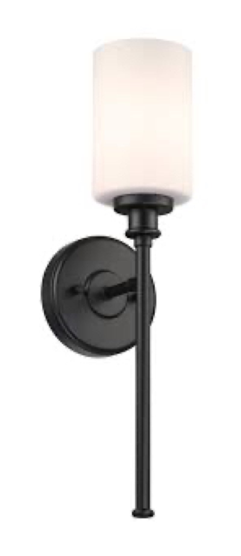 matte black dasjia iron armed sconce