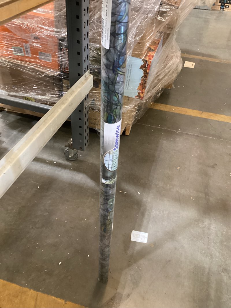 Condition photo showing New/Like New for somwise rainbow window privacy film,heat control,uv blocking,anti-glare,day & night privacy protection & decoration for home, bathroom,glass door,static cling,renter-friendly with installation tools green 45*157