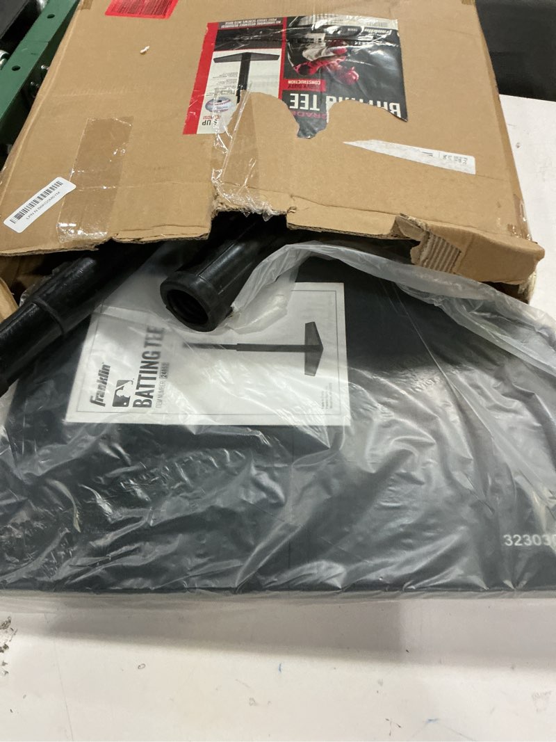 Condition photo showing Good Condition for champion sports deluxe batting tee – mounted on official home plate, adjustable telescopic molded rubber tee, multiple style options – singles & sets available