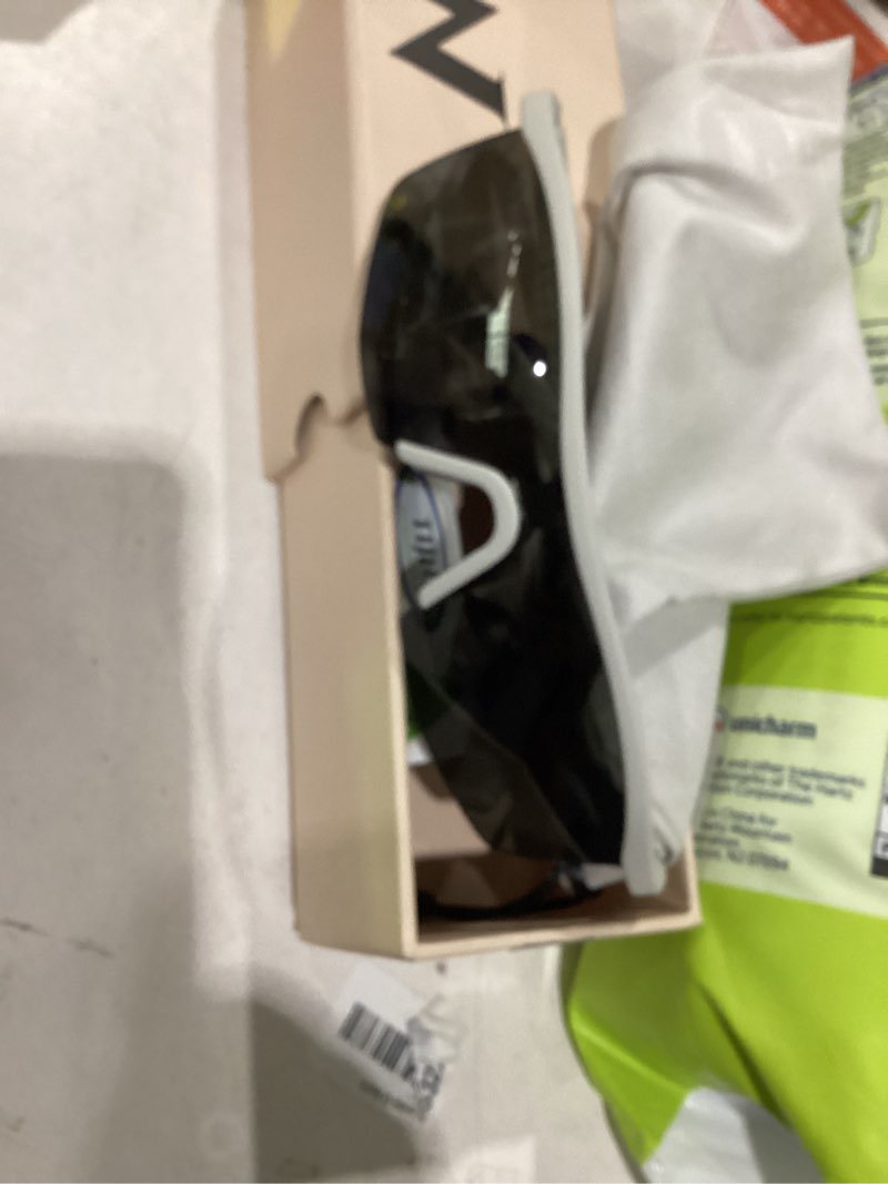 Condition photo showing Good Condition for tijn sport sunglasses for women men - uv400 - running, hiking, tennis, golf | non slip, lightweight tr90 frame, shatterproof polycarbonate, wide fit. for running, cycling, driving, baseball, pickleball 01-ion white