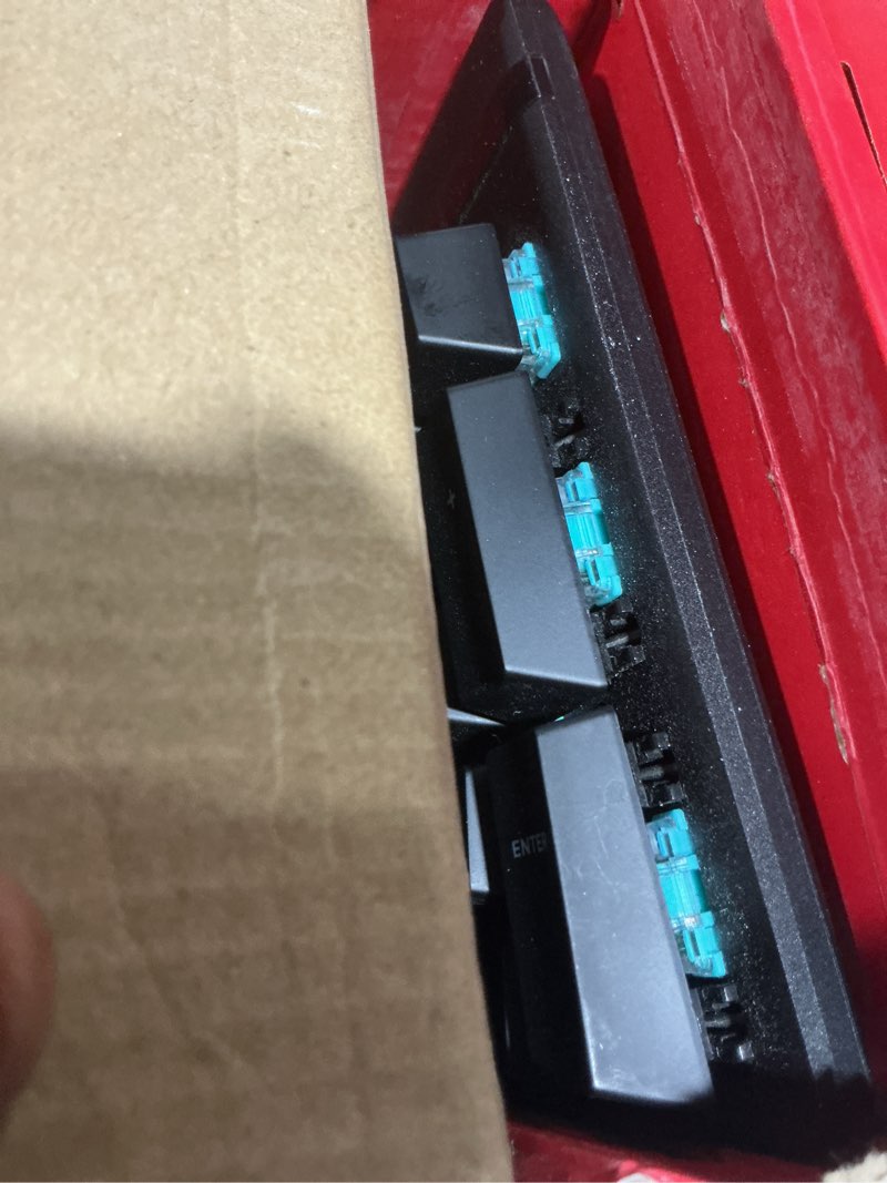 Condition photo showing Good Condition for HyperX Alloy Origins - Mechanical Gaming Keyboard, Software-Controlled Light & Macro Customization, Compact Form Factor, RGB LED Backlit - Tactile HyperX Aqua Switch,Black Full Size HyperX Aqua Black