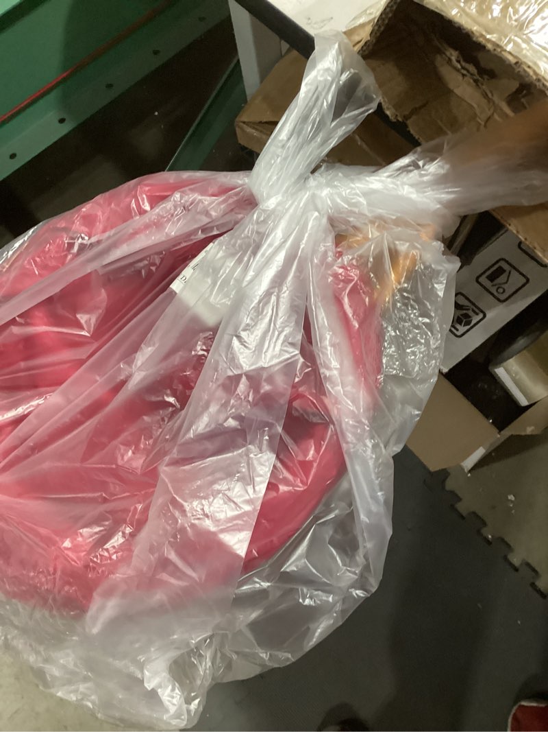 Condition photo showing Good Condition for Round Collection Basket with Burgundy Liner and 35 inch Handle, Set of 2 