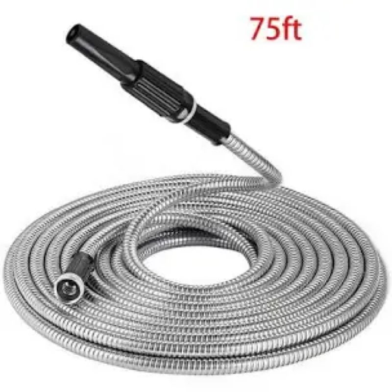 75ft stainless steel garden hose
