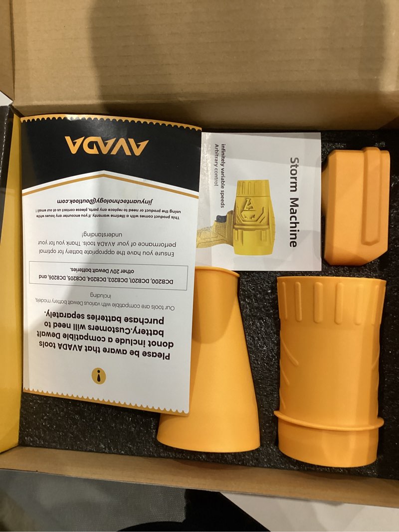 Condition photo showing Good Condition for Electric Leaf Blower Cordless for DW 20v Max Battery, Handheld Leaf Blowers for Lawn Care, Blowing Leaves ? Dust, Turbo Jet Blower Car Dryer, Battery Powered Mini Leaf Blower(Battery Not Included) Compatible with Dewalt Battery