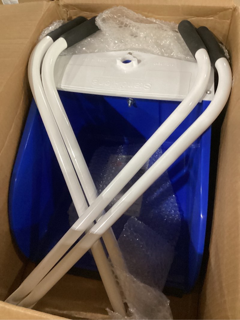 Condition photo showing Good Condition for stand-up dust pan, indoor and outdoor, wide mouth dust pan for kitchen and garage, (dp5)