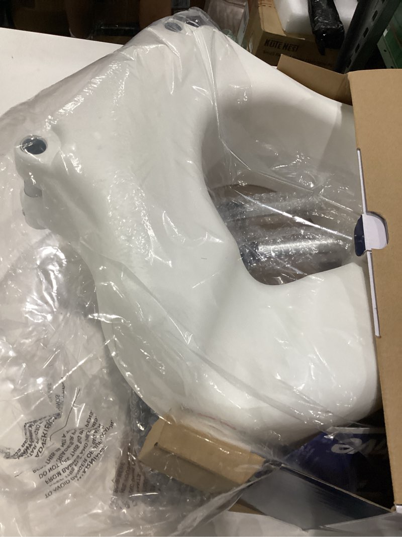 Condition photo showing Good Condition for drive medical 2-in-1 raised toilet seat with removable padded arms - elevated bathroom safety support - secure locking attachment - easy height assistance - durable construction, standard toilets
