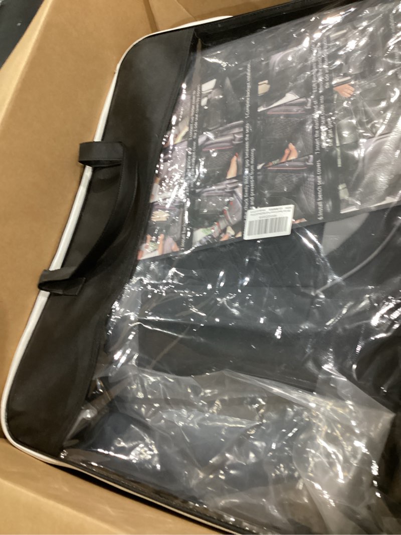 Condition photo showing New/Like New for JOJOBAY Chevy Silverado Seat Covers,Leather Seat Covers for GMC Sierra,Custom Fit 2007-2024 1500 2500HD 3500HD Crew Double Extended Regular Cab,LT LZT RST(Full Set,Black Grey) Full Set Black Grey