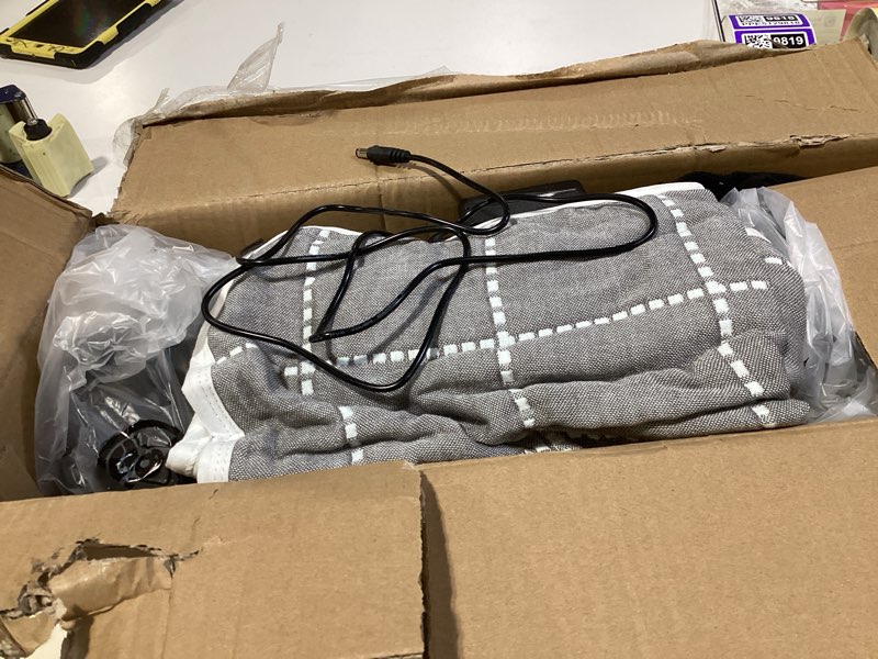 Condition photo showing Good Condition for full body massage mat with heat & shiatsu neck back massage pillow,massage mattress chair pad with 10 vibration motors,full body massager 3 heating levels for back lumbar leg pain relief