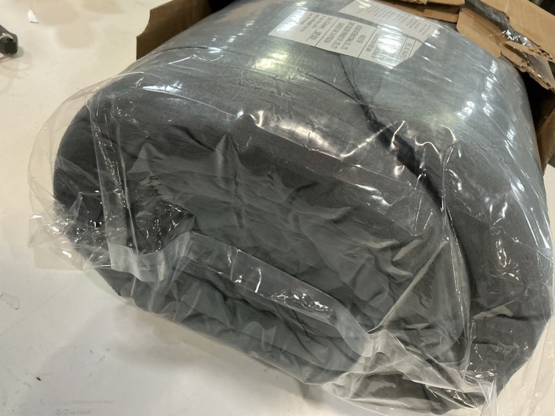 Condition photo showing New/Like New for bedsure king comforter set, dark gray soft prewashed bedding for all seasons, 3 pieces gentlesoft™ bed set, 1 lightweight comforter (104"x90") and 2 pillowcases (20"x36") king(104"x90") 36 - dark gray/gray