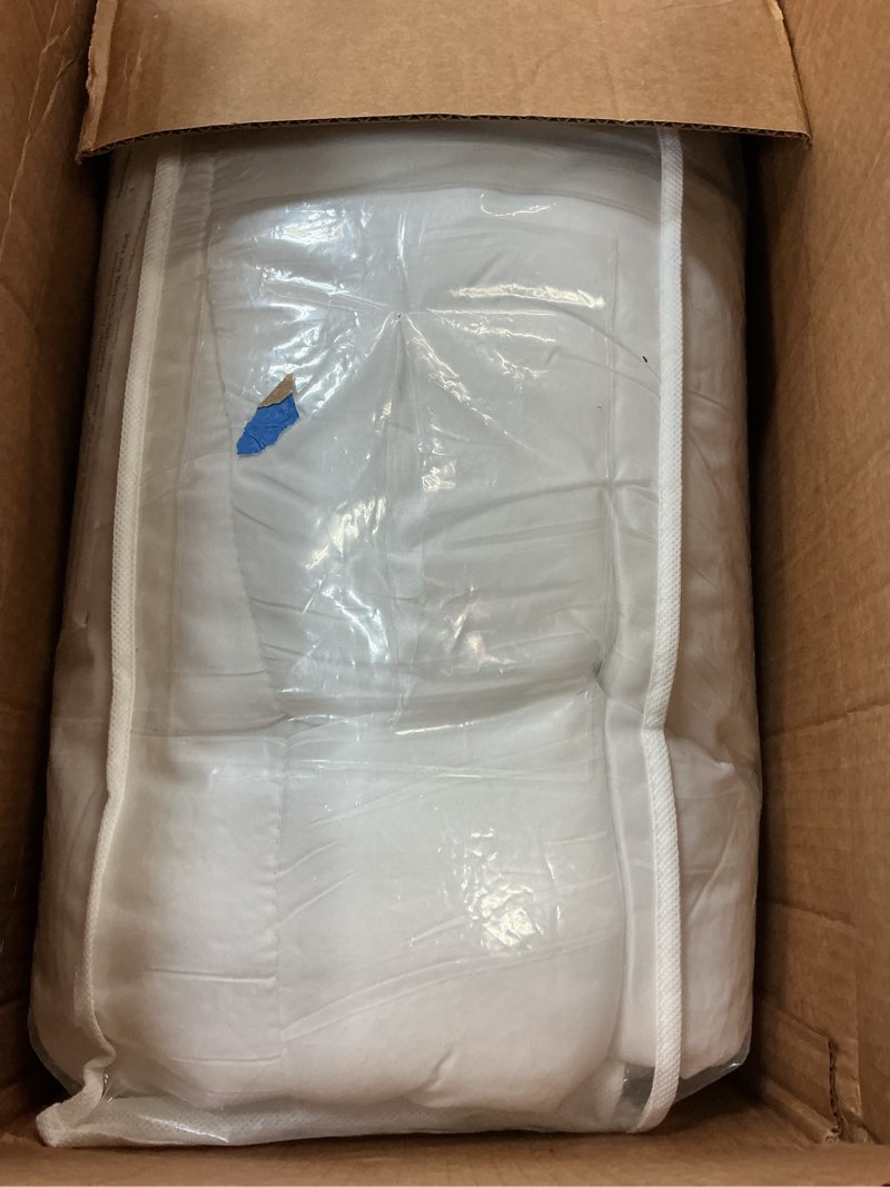 Condition photo showing As Is for ultra soft queen size mattress topper - viscose made from bamboo pillow top mattress pad for back pain relief - naturally cooling for hot sleepers, green green queen