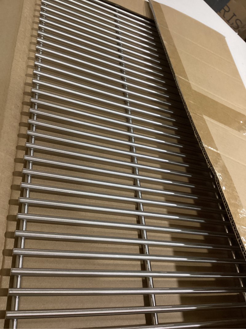 Condition photo showing Good Condition for 1pack 7mm stainless steel grill steel wire cooking grid rock grates replacement parts for gas grills broil mate, broil king, huntington,sterling models replaces,17 3/8 inch by 25 1/2 inch