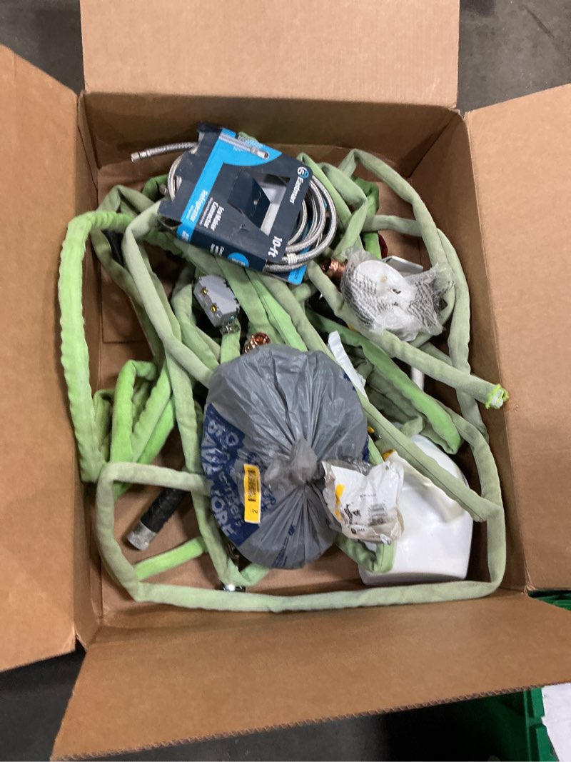 Condition photo showing As Is for assorted home improvement lot (small tools, screw, home accessories, etc.)