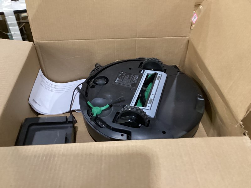 Condition photo showing As Is for iRobot Roomba 104 Vac Robot Vacuum - Intense Power-Lifting Suction, Smart & Fast Home Mapping, Ideal for Pet Hair, LiDAR Navigation, Multi-Surface Cleaning, Cleans in Neat Rows, Self-Charging