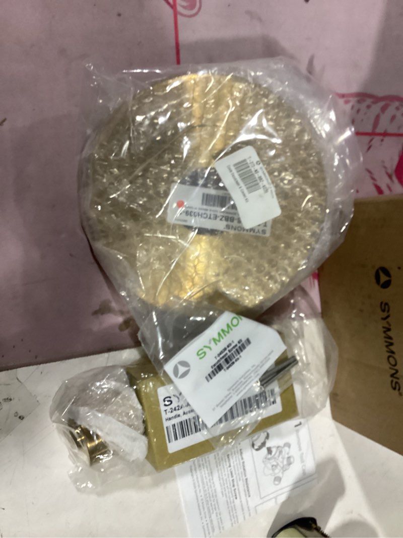 Condition photo showing New/Like New for replacement for moen gibson posi-temp pressure-balancing valve only shower faucet trim kit (valve& catridge not inclued), volume and temperature control level handle (brushed gold)