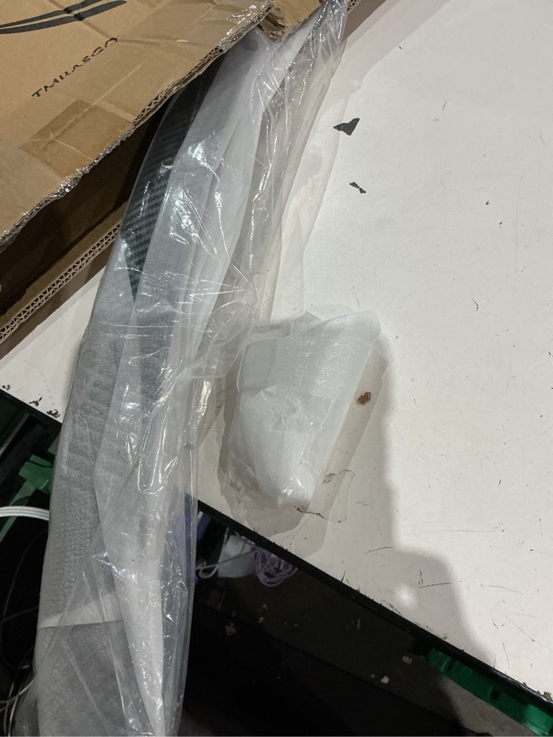 Condition photo showing Good Condition for abs spoiler for 2025 2026 tesla model y juniper rear spoiler rear trunk spoiler sport & performance type rear spoiler wings tesla model y juniper accessories (gloss carbon fiber)