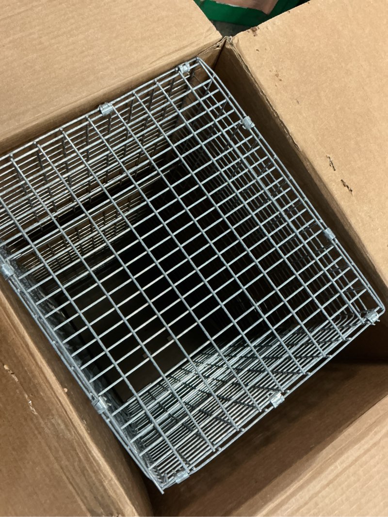Condition photo showing Good Condition for havahart 1085 large 1-door easy set humane live animal trap for armadillos, cats, groundhogs, muskrats, opossums, raccoons, skunks - havahart live animal cage trap