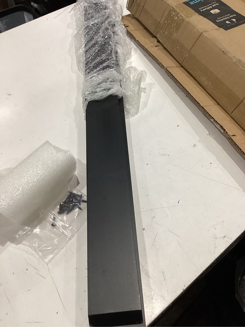 Condition photo showing Good Condition for 1/2" plain bar iron balusters – contractor pack of 15, 1/2" x 44" hollow metal stair spindles, modern stair railing balusters satin black finish