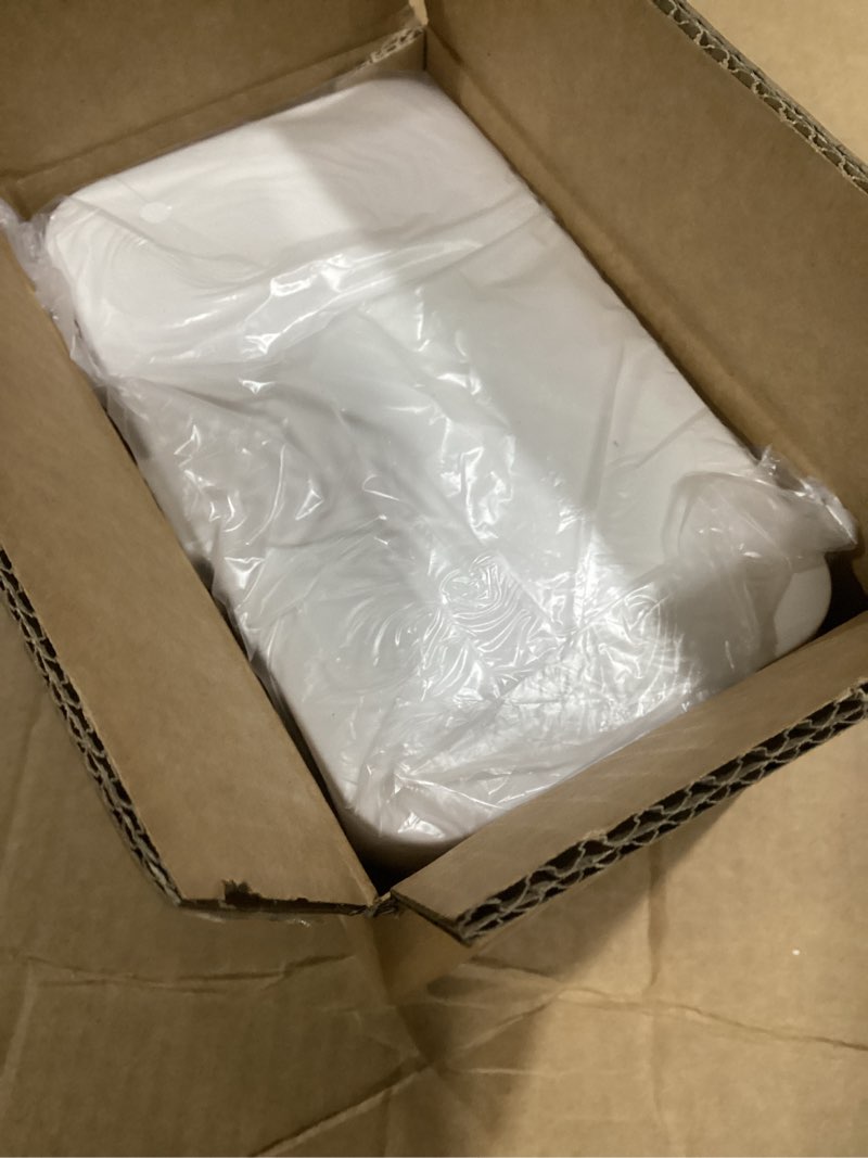 Condition photo showing Good Condition for 61 oz Bath Salt Jar, Plastic Bath Salt Container with Scoop, Airtight Storage with Locking Lids, Stackable Clear Canister for Epsom Salt, Bathtub Accessories