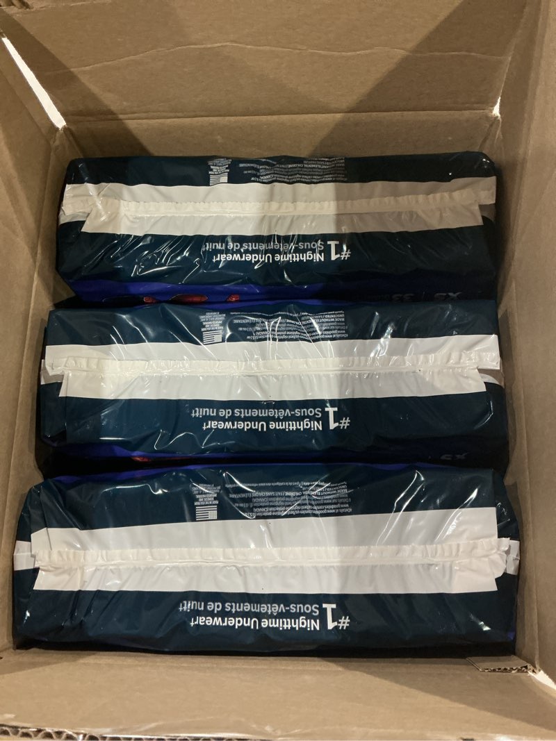 Condition photo showing New/Like New for goodnites overnight underwear for boys  xs  99 ct (select for more options)