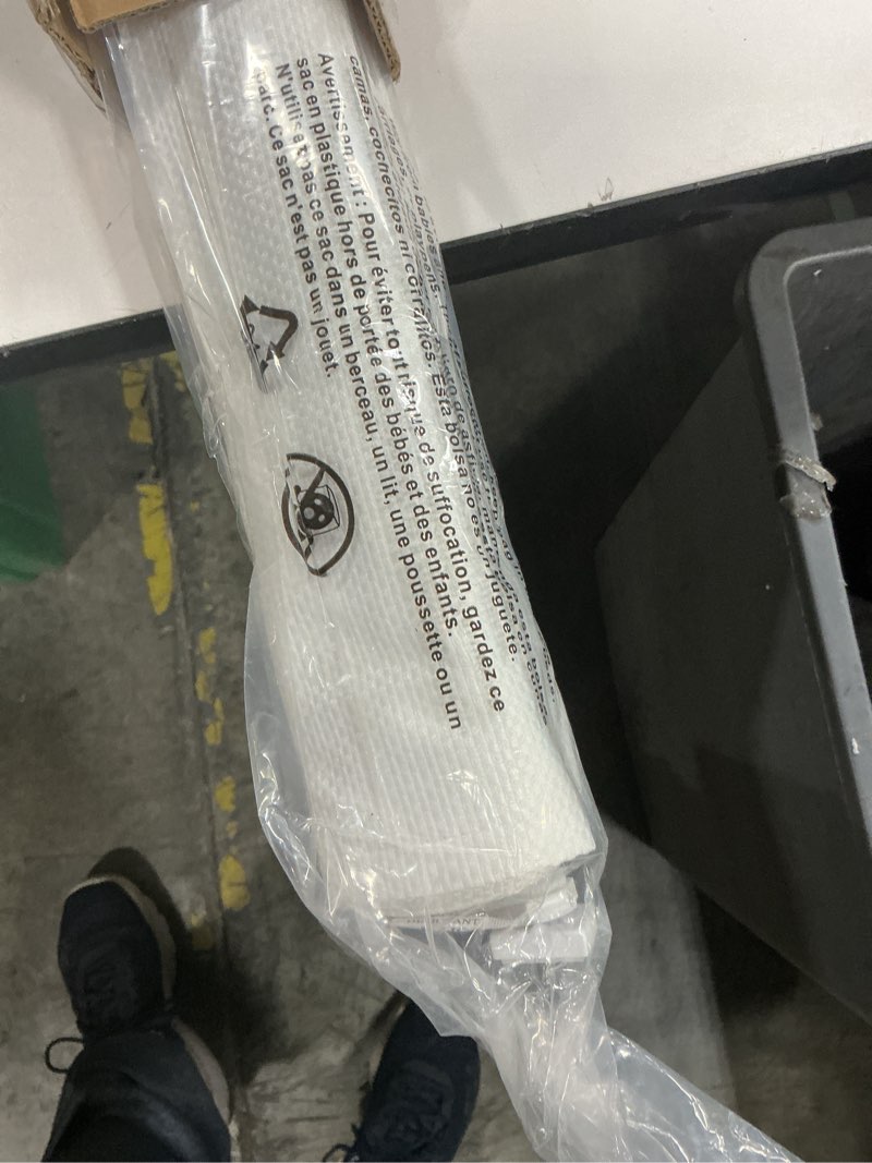 Condition photo showing New/Like New for LazBlinds Cordless Roman Shades - No Tools No Drill Easy Install Blackout Window Blinds, Thermal Insulated Room Darkening with UV Blocking for Bedroom/Living Room, Window Size 34" W x 48" H, White White 34"W x 48"H