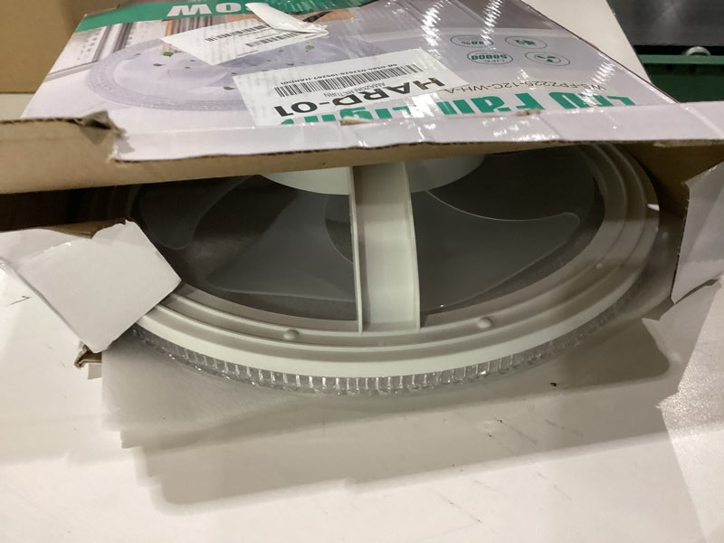 Condition photo showing New/Like New for depuley socket ceiling fans light: 12.2 inch led ceiling fan - 30w ceiling fan with light for bedroom kitchen garage patio - 3cct fan with remote